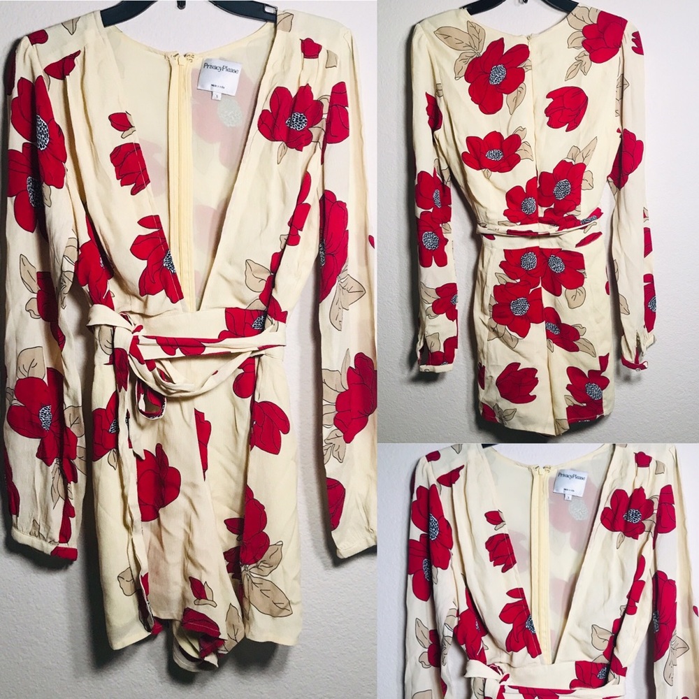 Privacy Please Floral Romper.